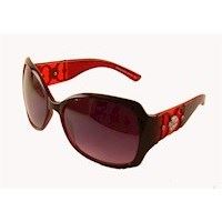 Fed solbrille i sort og r�d fra DG-eyewear